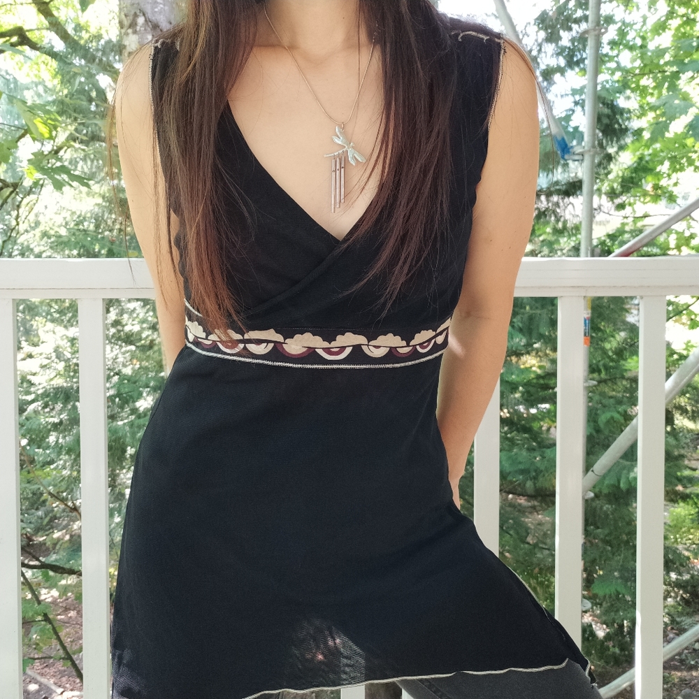 Finn & Clover Vintage Mesh Top M